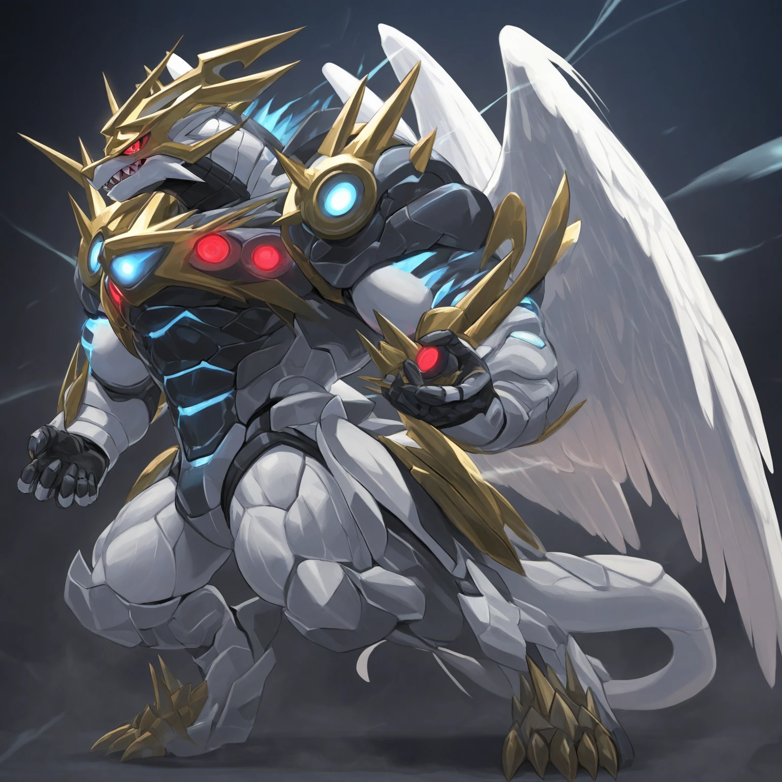 ((masterpiece,best quality)), absurdres,
palkia, red eyes, closed mouth, standing, full body, outdoors, sky, shiny, tree, night, star (sky), night sky,