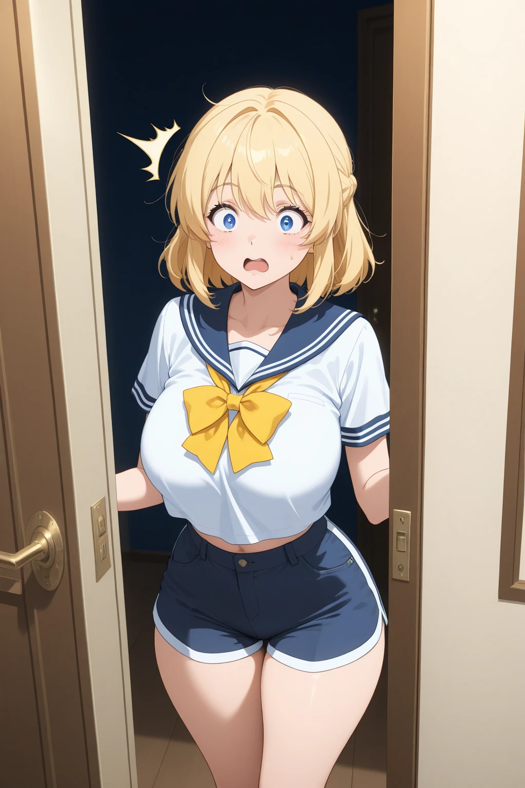 1 girl, light smile, shiny skin, highest quality, table top, (game CG:1.4), NSFW, detailed beautiful face and eyes,big breasts、small area see-through lingerie, sailor venus, I could feel the fight, Severe, cowboy shot、big and full breasts、full moon night、beautiful starry sky、((highest quality)), (Super detailed), very detailed, High resolution raw color photos, professional photography, ((beautiful big breasts)), wonderful face and eyes, (see through panties:1.2)、、big ass、looked back、Close up of cameltoe、from below