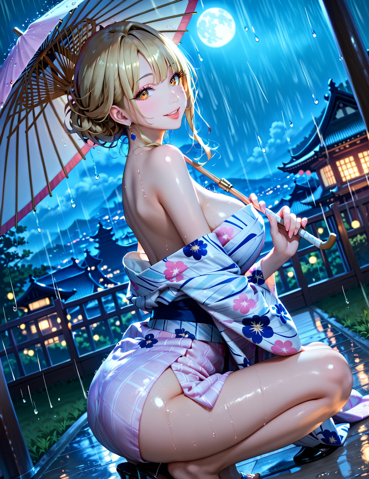 (​masterpiece:2.0), (top-quality:2.0), (Naked:1.5), (Take off your little pink yukata:1.5), (Ultra-thin fabric:1.5), (sexypose:1.5), (blushed face:1.3), (barechested:1.3), 1 little girl, Precise hands, Embarrassed look, lightsmile, Look at me and smile, a very pretty girl, Innocent face, Young Face, Clear eyes, Shining eyes,(thigh visible:1.5), The crotch is visible, No pubic hair, Full body, Beautiful skins, ultra-definition, Top resolution, Japan High School Student, silber hair, papillae stand,Show ,Colossal tits,protruding papillae,The yukata is wet and see-through,沒穿內褲,fullnude,Show the pubic area,A large amount of white liquid from the pubic area,Breast milk out of the,a large amount of breast milk is coming out of the nipple,Breast milk is splattered from the,Emphasis on the armpits,Emphasis on papillae,Emphasis on the crotch,Spreading the crotch,barechested,Opening legs,Emphasis on,No hair in the crotch,Emphasize that breast milk is coming out,Highlights the fluid from the pubic area,showing nipple,Show,Colossal tits,Show nipples,showing nipple,