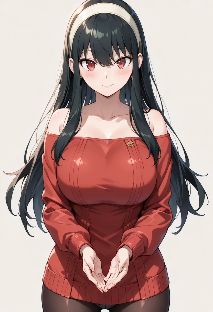 Komi san with red short dress and with a short shirt thicc