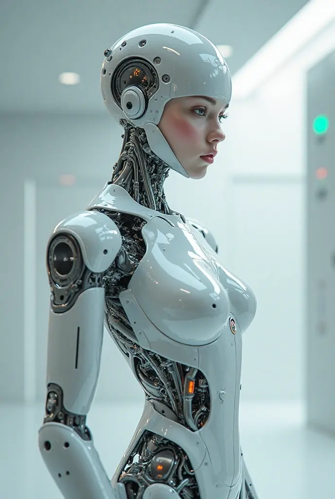 realistic human robot in 4k
