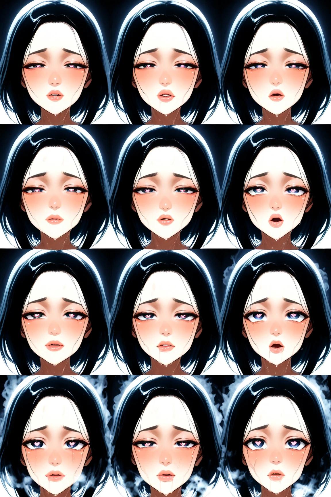 (Fraction_9,Fraction_8_Direction_7_up),1 Girl,beautiful_Face,White eyes,Hyuga Hinata,Dark blue hair,Big breasts,whole body,Bare thighs,barefoot