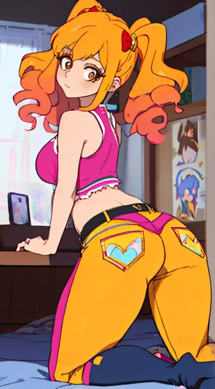 create a digital painting, 4k, best quality,SexyToon,a cartoon of a woman dressed as a bunny sitting on a pillow, pinup of marker from overwatch, overwatch marker in a bikini, fanart of bunny lola, marker in a skintight dress, a juicy human-like peach, cutesexyrobutts, chin, highlighter, pin-up art, Lois van Baarle and Rossdraws, Orianna