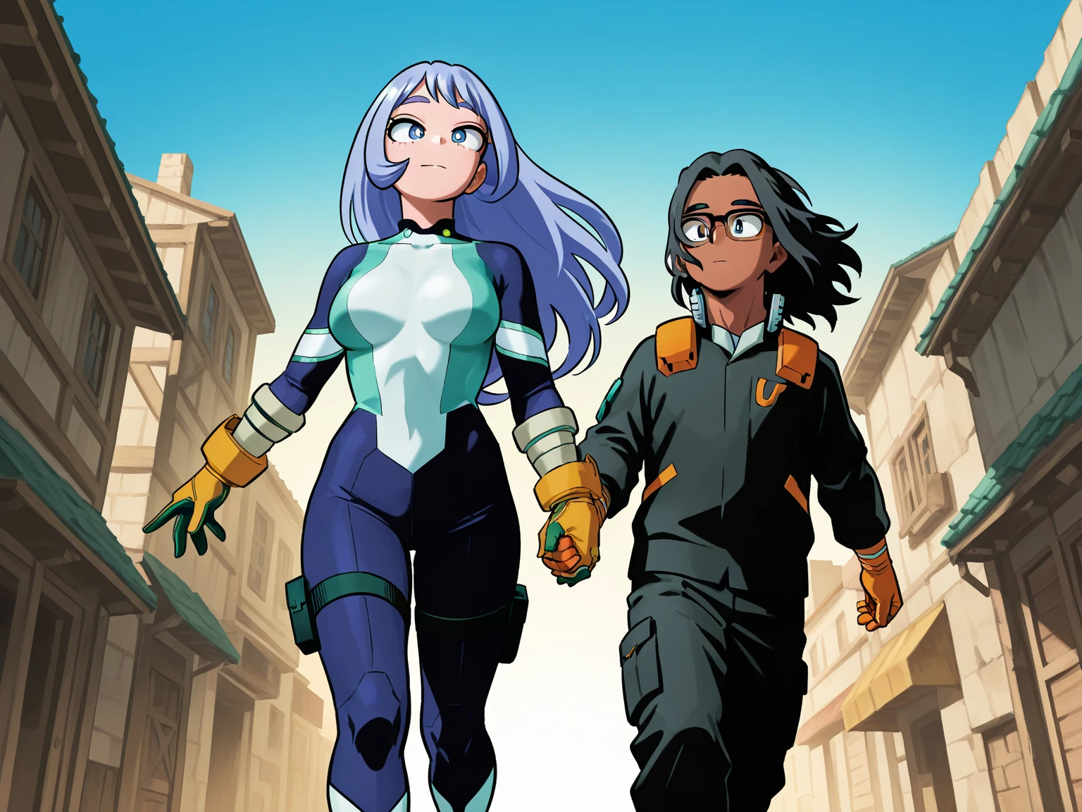 Browsing Caution:1.5,nejire hadou, sorry、I am brunette.,Mischievous Smile、 Eyes Wide Open、Bodysuits, Big Lips, outside, Curvy、((A muscular middle-aged man, A muscular middle-aged man is grabbing her breasts from behind))、Overflowing sexual fluid