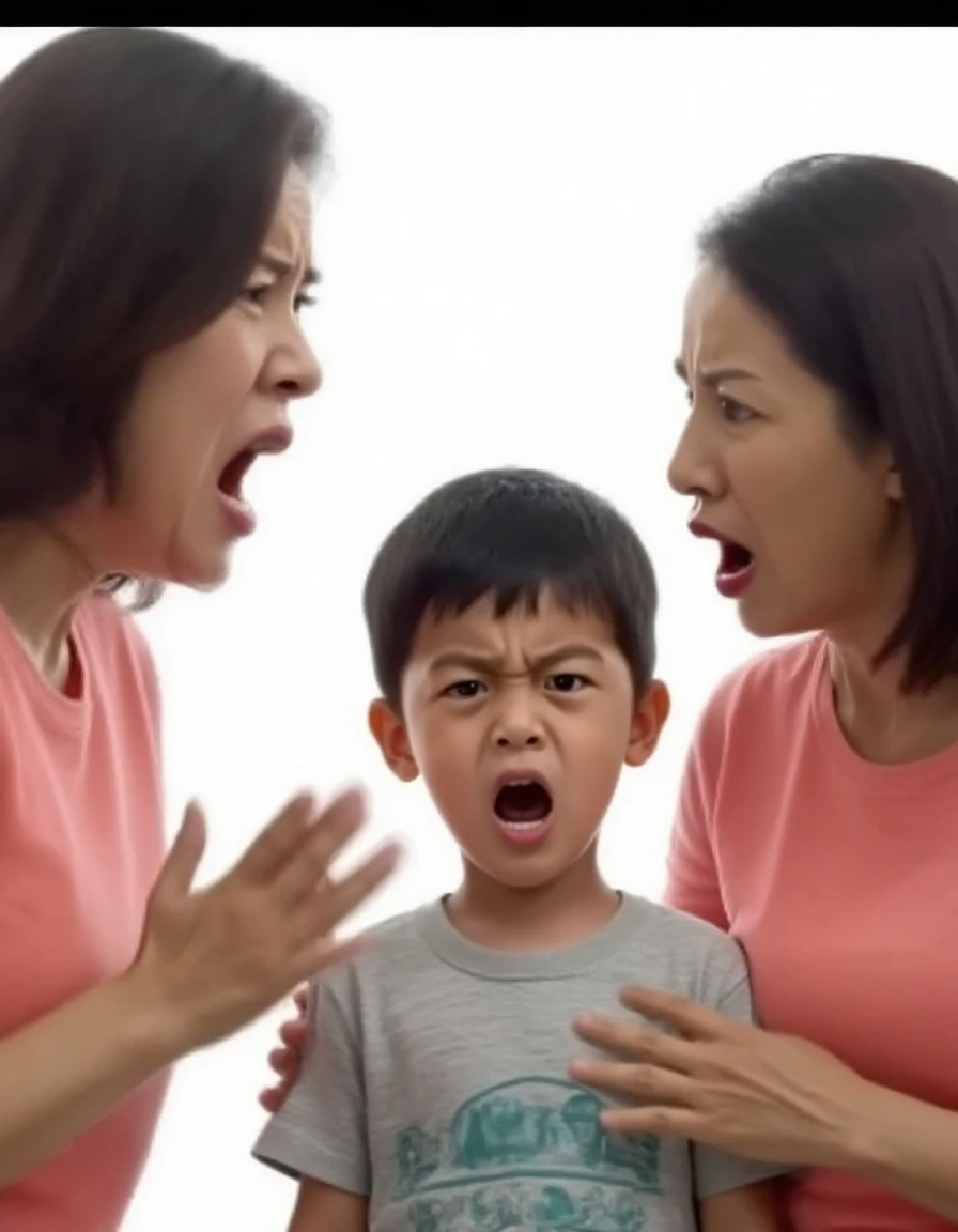 Teenage girl screaming and crying with anger in her room 