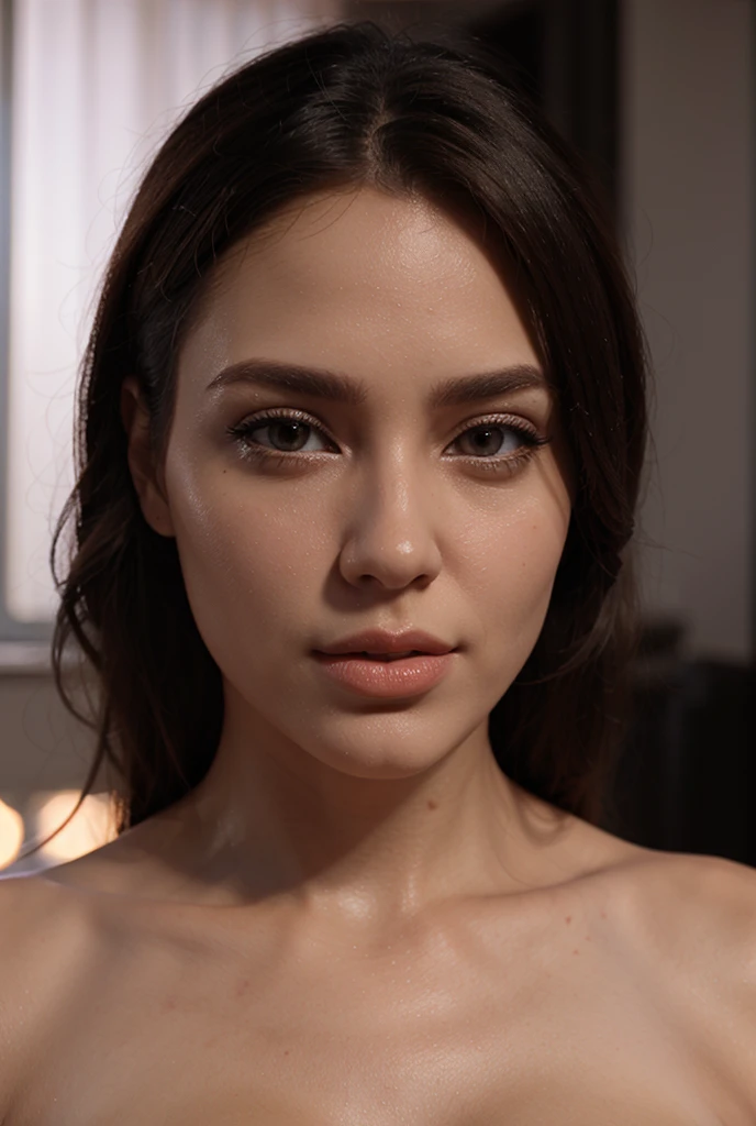 photo of Kat Dennings, RAW, beautiful woman, ((portrait)), ((detailed face:1.2)), ((detailed facial feature, detailed skin, clear skin), (perfect proportioned body), walking ,((nsfw:1.5)) (high detailed city environment, apartment balcony), (realistic photo, best quality, detailed), (8k wallpaper), (cinematic lighting, dramatic lighting) (sharp focus, intricate)