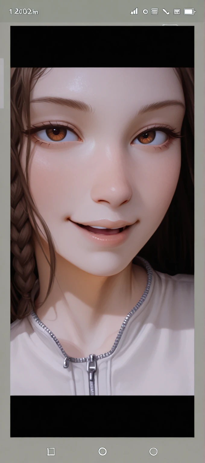 Oriental girl, long hair, beautiful smile, in a siberpunk landscape --auto --s2
