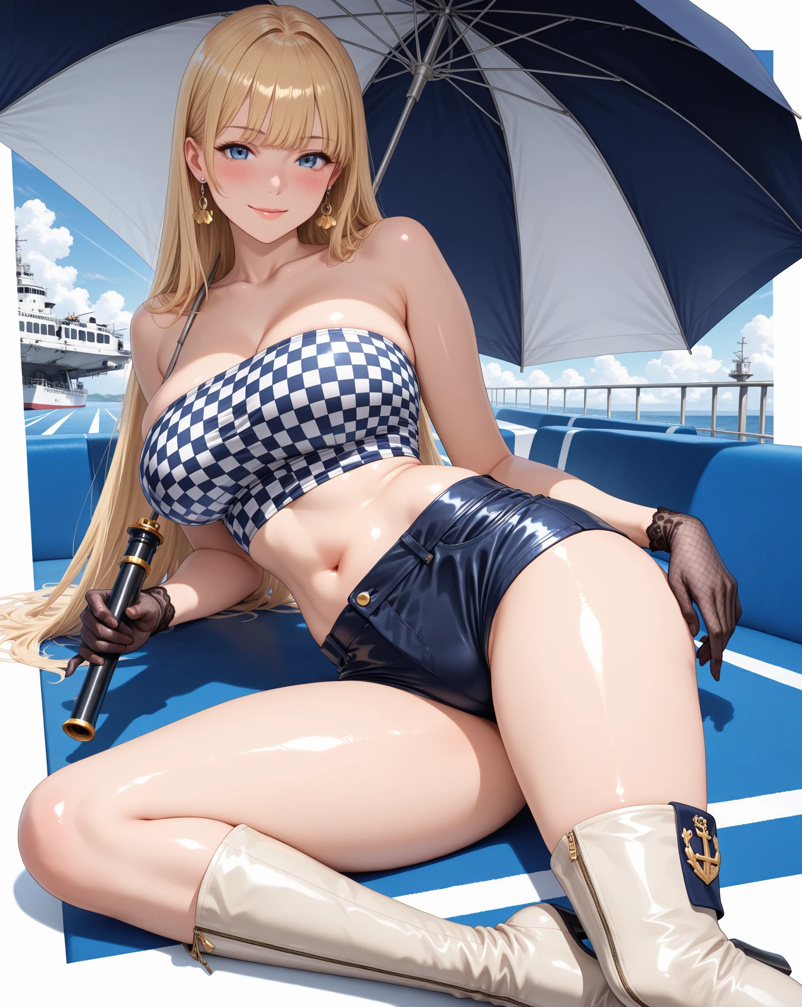 masterpiece, highest quality, ,highest quality, High resolution, highly detailed face,、official、Ocean、Micro bikini on the edge、NSFW、full body shot