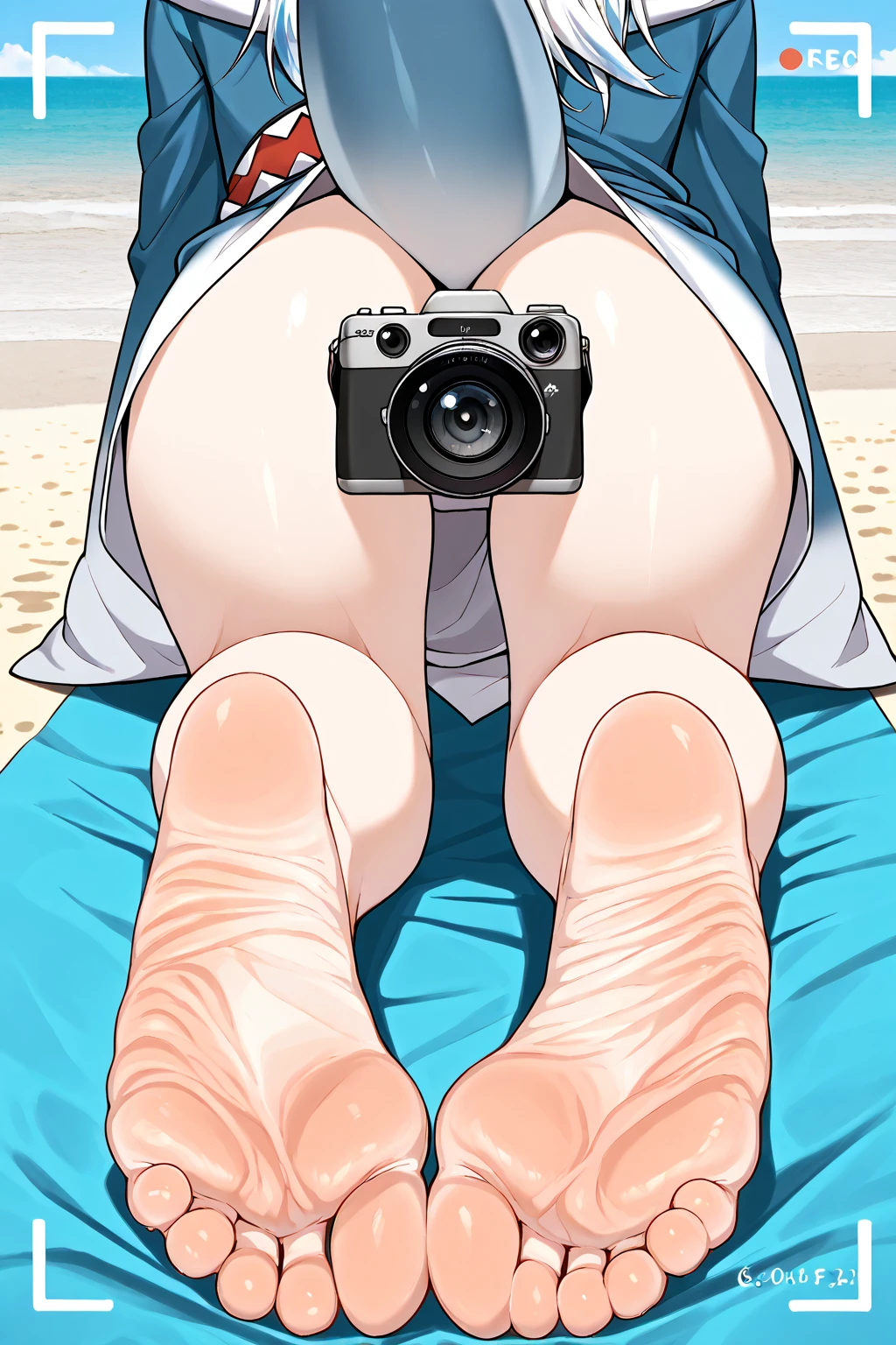 (best quality, masterpiece1.2),,1girl,((())), blush, woman, sexy, detailed, extreme detail, perfect lighting, 4k,lying on beach chair,beach chair,chair, beach, black thong, wide hips, huge breasts BREAK anime style, source anime,1girl, long hair,(((quadruple amputee:1.5))),(((((legsless, armsless:1.6)))),((high angle)),parasol,biting lip,male pov,(((pov male breasts grab))),pov,cutesexyrobbuts style,white t-shirt,biting lips,excited