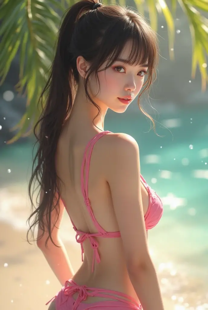 top-quality、masterpiece、ultra res、a beauty girl、night seaside、cute girl face、party dress、is wearing dress、full bodyesbian、Famous actresses of Japan、very beautiful face、A sexy