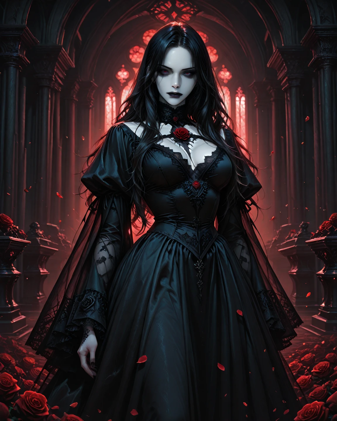 Morticia addams full body, hyper sensual