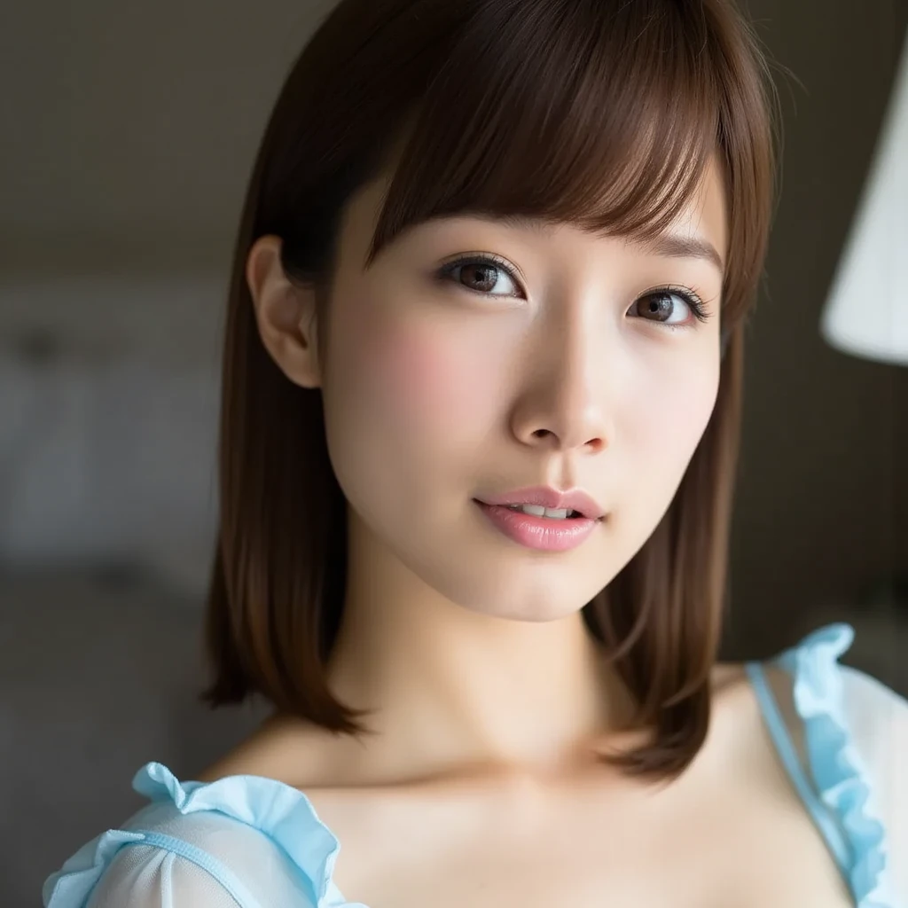 RAW photo, of asahimizunolora wearing blue formal dress at classy ball, (high detailed skin:1.2), 8k uhd, dslr, soft lighting, high quality, film grain, Fujifilm XT3 <lora:asahimizunolora:1>