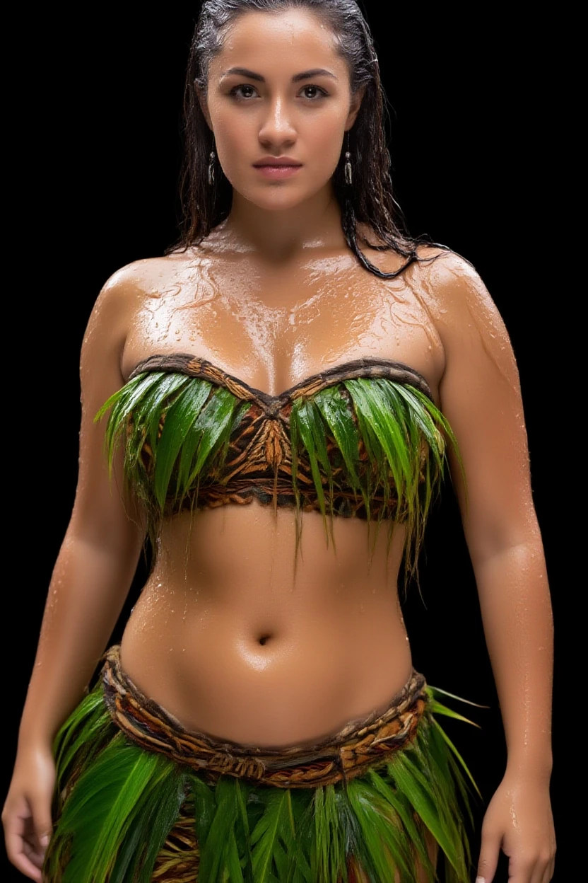 (hiperrealistic, high quality, realistic, Ultra realistic, Remarkably high quality, photorealistic:1.5), pelada, nua, corpo pintado, back ass view, perfect medium nude breasts, nude, naked, 32DD, (((((realistic ravishing Native Brazilian indian 22-year-old female curvy a seductive tribal body paint))))), Sensual, hot photo shoot, sharp focused on, detailed, realistic, high definition, studio lighting, seductive, Attractive, Seductive, Standing facing the viewer with hands to the side, beside outdoors, Forested area, Near grassy area with sunset in the background, recurve bow and arrow quiver, War red paint, her name is Ahote Redfeather Whitecloud, View of bare upper body with body paint, Headdress feather. The determination in her eyes, reminiscent of Noelle Stevenson and Karolina Cummings, reflects her dedication to cultivating a naturally sculpted physique. Standing tall and proud on the sunrise, Amanda Clarke's strong legs, incredibly sexy,