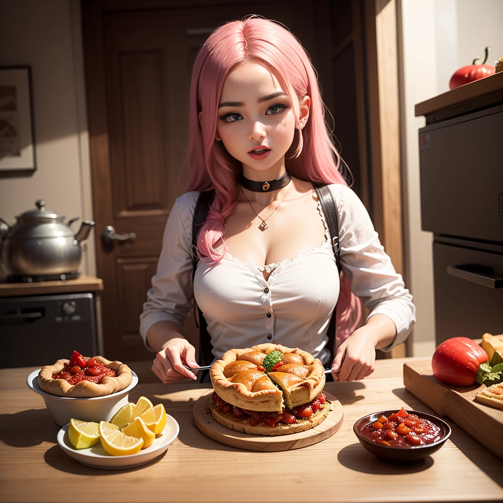 blond naked chubby woman eating pizza and posing for camera, eating pizza, better known as amouranth, eating a pizza, pizza, munching pizza, amouranth, holding pizza, young beautiful amouranth, hybrid, foodporn, pizza!, cleavage, , holding up a pizza, sharing a pizza pink hair, full naked, wearing a glass NSFW