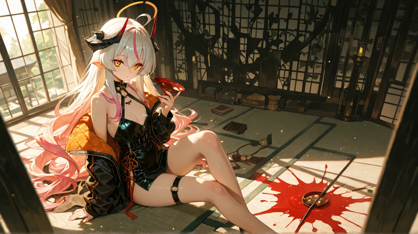 (High definition CGUnity 8k wallpaper), masutepiece, High resolution, Whole body, Crouching Pose, 2 girls, Black Hair Bob, Long Blonde Hair, 16 years old, Beautiful Girl, slender, Small breasts,  Growing from the crotch, erection, big erect, Glowing skin,  Licked, Tentacles wrapped around , Tentacle caresses ,Being hugged from behind, Stimulate the , Kissing, agony, , Splashing , abundant splashes on the body and face,,,,,, School, crass room, open underwears,
,Makima \(chain saw man\)