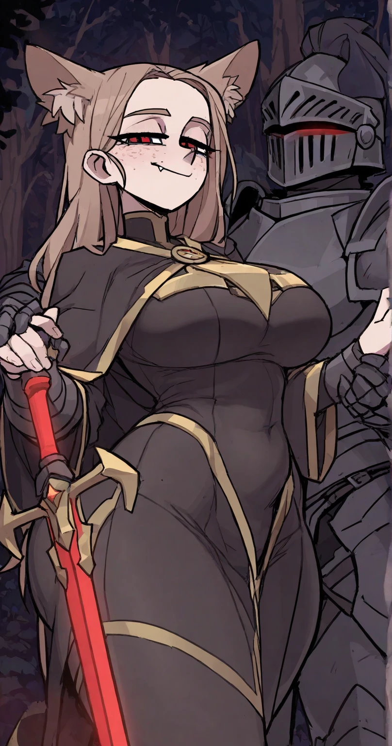 girl (1girl muscular grey background pale skin bodybuilder) toned body large breasts thin waist black hair yellow eyes straight hair sweaty hair between eyes skintight , epic realism, Full body, knight templar, crusader knight, Templar Helmet, Templar Armor, sideboob