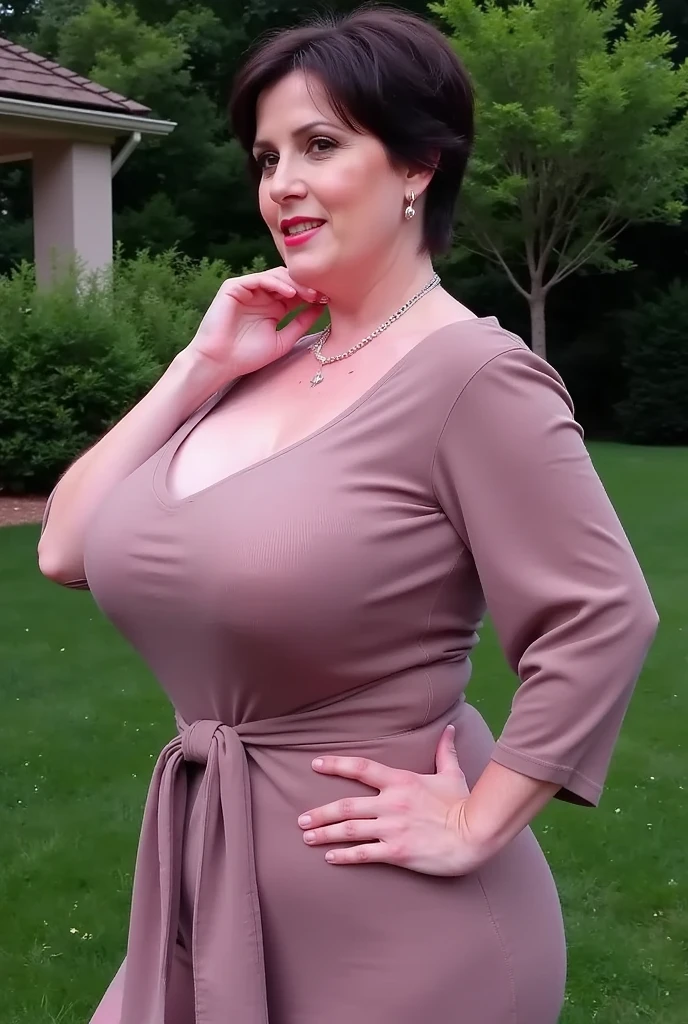 best quality, 8K, masuter cut, Sharp Focus, high quality, high resolution, Nude middle-aged woman, Nude beautiful woman, 50 years old, (whole body of Icelanders), (Stand with correct posture), Show your legs, Put your arms in front of your thighs, ((Very detailed and realistic wrinkled face)), (Very detailed eyes), (Thick lips), (perfect arms),((Look at the viewer)), curvaceous body shape, Beautifully trimmed hair, big breasts, perfect breasts, Afternoon in front of the park.