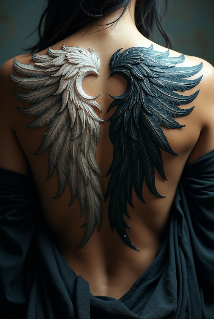 a tall and thin man, with brown eyes that reflect determination. Her light brown hair falls in soft waves around her face., short hair on the upper part of his back, a tattoo of a majestic eagle spread with spread wings. His white skin highlights his marked and defined jaw., and his marked abdomen suggests dedication to taking care of his body. Without beard, His face shows a serious but confident expression..