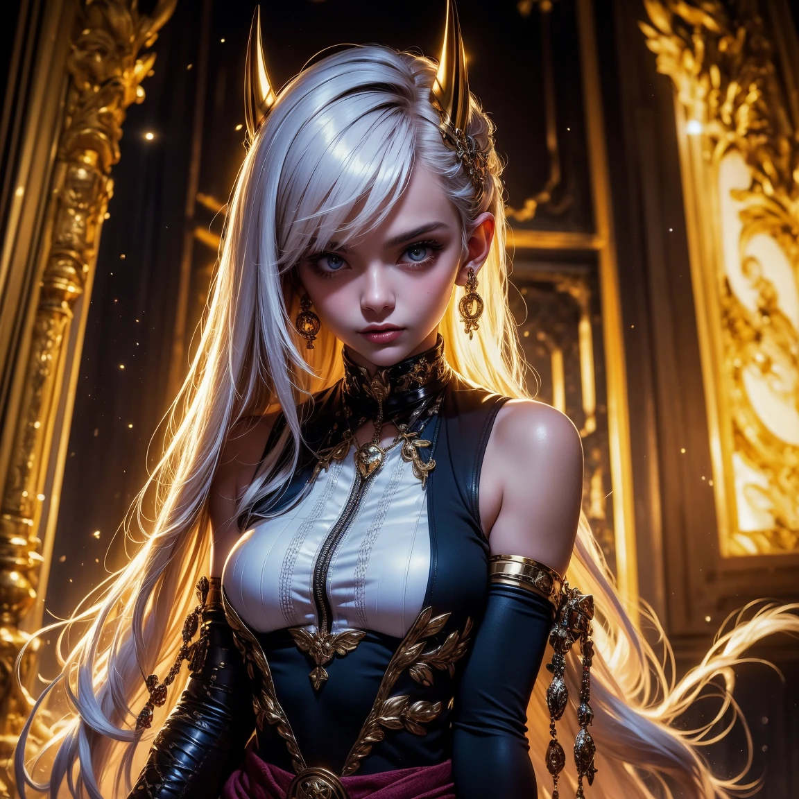 a picture of an elf thief holding an epic diamond in a vault, a female elf thief, full body, small pointy ears, dynamic hair color, dynamic hair style, pale skin, ultra detailed face, wearing black leather leotard, black leather pants, busty, small cleavage, high heel boots, she is happy for reaching her goal, success, holding an epic sized (diamond: 1.3), brilliant diamond, many facets, diamond, fantasy safe vault background, torchlight, vibrant, Ultra-high resolution, High Contrast, (masterpiece:1.5), highest quality, Best aesthetics), best details, best quality, highres, 16k, [ultra detailed], masterpiece, best quality, (extremely detailed) RAW, (ultra details, Masterpiece, best quality), diamondWM, Cinematic Shot
