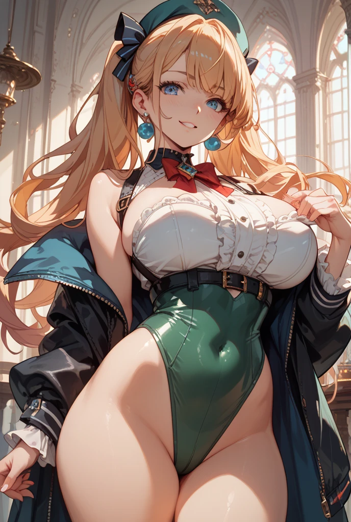 masterpiece, best quality, finely detailed, high resolution, extremely delicate and beautiful, (bunny girl), (huge breasts), (tiny waist), big hips