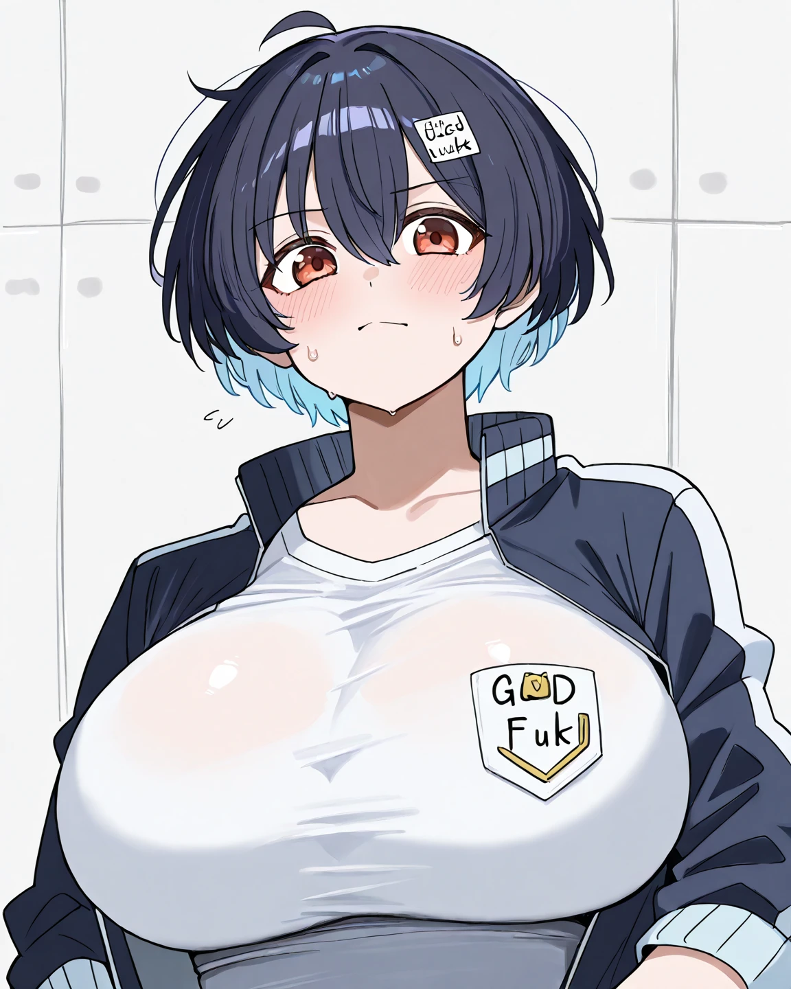 score_9,score_8_up,score_7_up,score_6_up,score_5_up, hadrian, hd5,ama_mitsuki,uncensored,
breasts on glass,against glass,breast press,1girl, hands up, open hands,half-closed eyes, navel, hyuuga hinata, large breasts, sagging breasts,pale skin, narrow waist, white eyes,reflection, caution tape, clothed