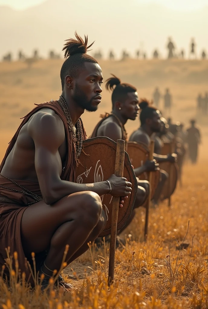 a slave, exhausted and sweaty, look to the horizon with determination. Other slaves approach, and in whispers, They begin to plan the rebellion.