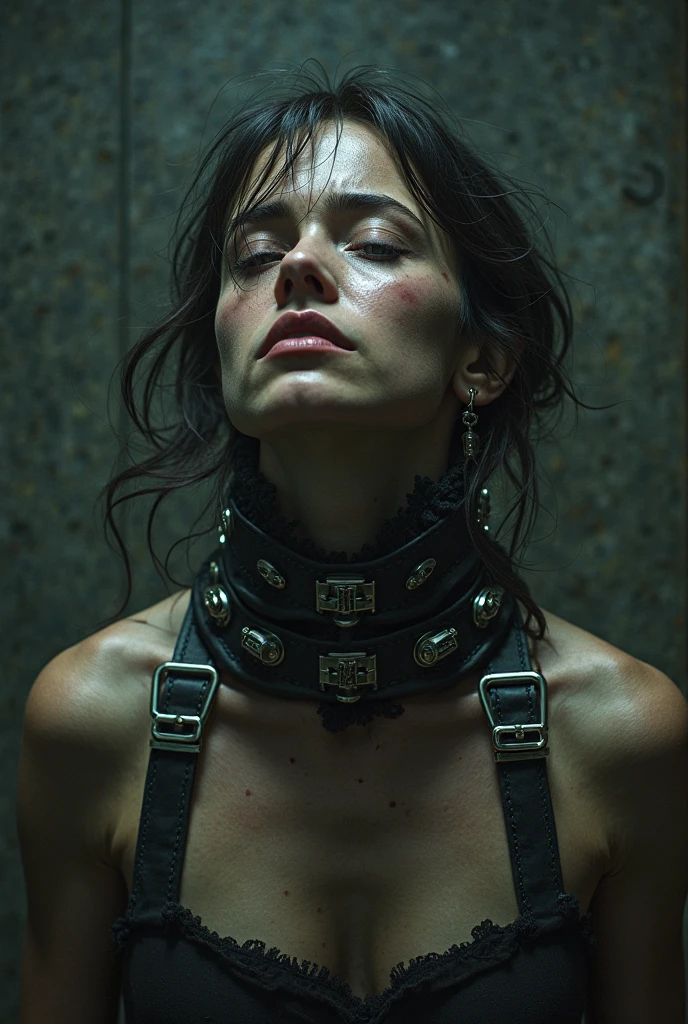 (obra maestra, 4k resolution, ultrarrealista, Muy detallado) bound and gagged BDSM sexy beautiful alexandra daddario trapped in a body case al estilo del realismo, piel reluciente, , natural lighting, Labios carnosos definidos. cuerpo femenino fitness. Portrait Photography by Artgerm, al estilo del realismo, piel reluciente, , natural lighting, Labios carnosos definidos. Muscular cuerpo femenino fitness (shibari) (suction ) ()
