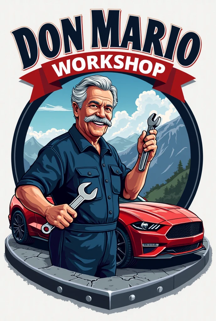 a large wall with a poster depicting a GMC 52 pickuptruck