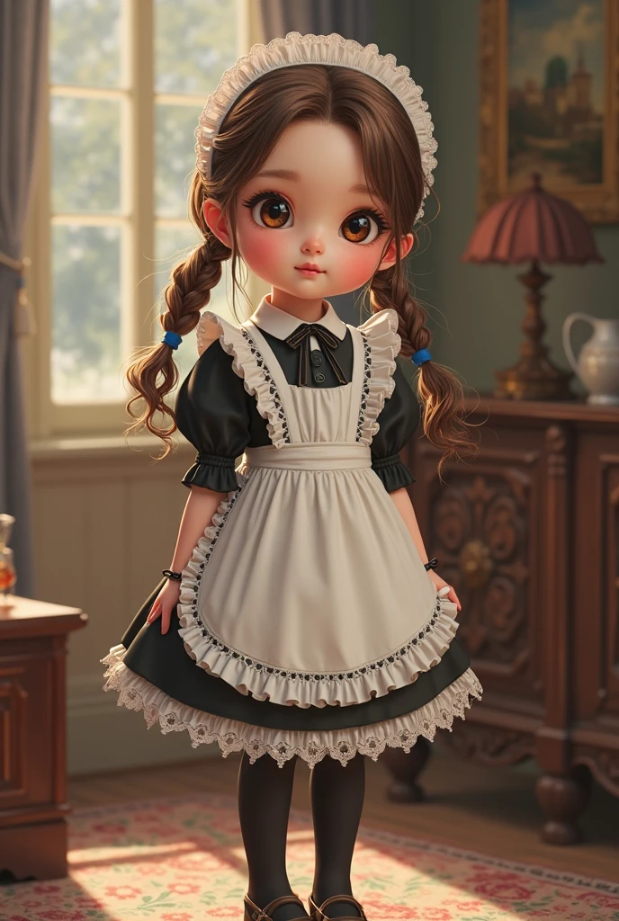 a portrait of a young French maid --auto --s2