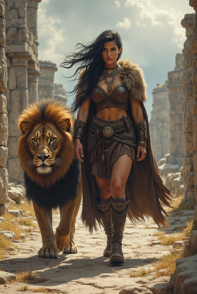 Purson the demon who have head of lion and ride a bear.