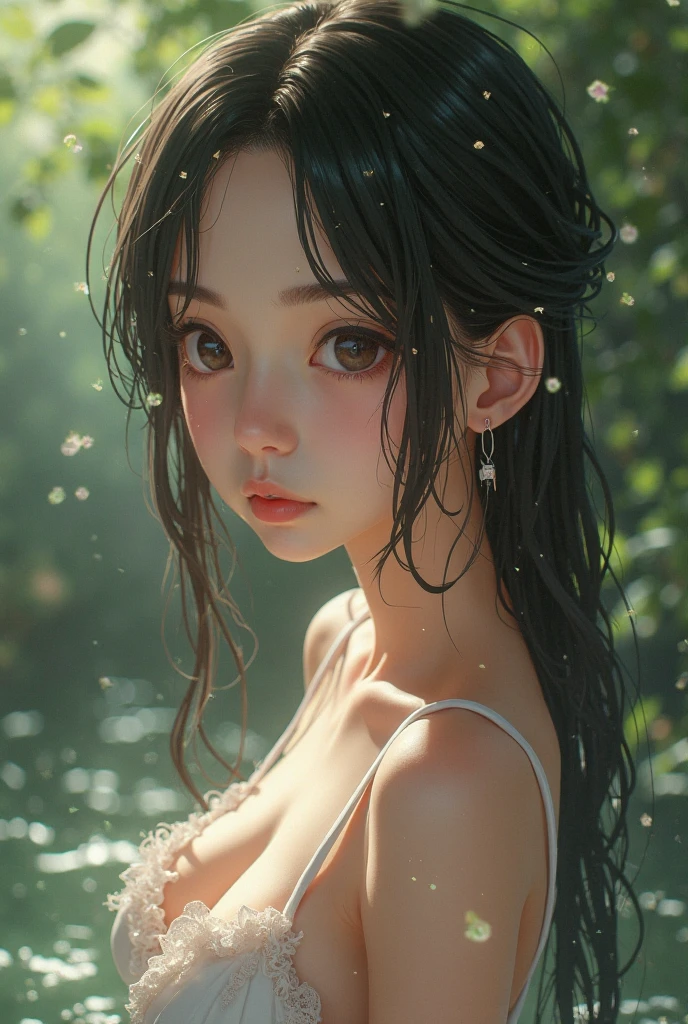 sauna,(Random pose),(Float on the water),(soak),(Thin),(Large Breasts),(Feel free to hairstyle),(Highest image quality,(8k), Surreal, best quality, high quality, HD, High quality textures, High Detail, Beautiful and detailed, fine, Extremely detailed CG, Detailed texture, True representation of the face, masterpiece, present)