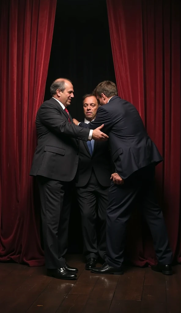 Tu mets Hitler debout qui met une gifle à Nétanyahou le président d’Israël qui sera en tutu