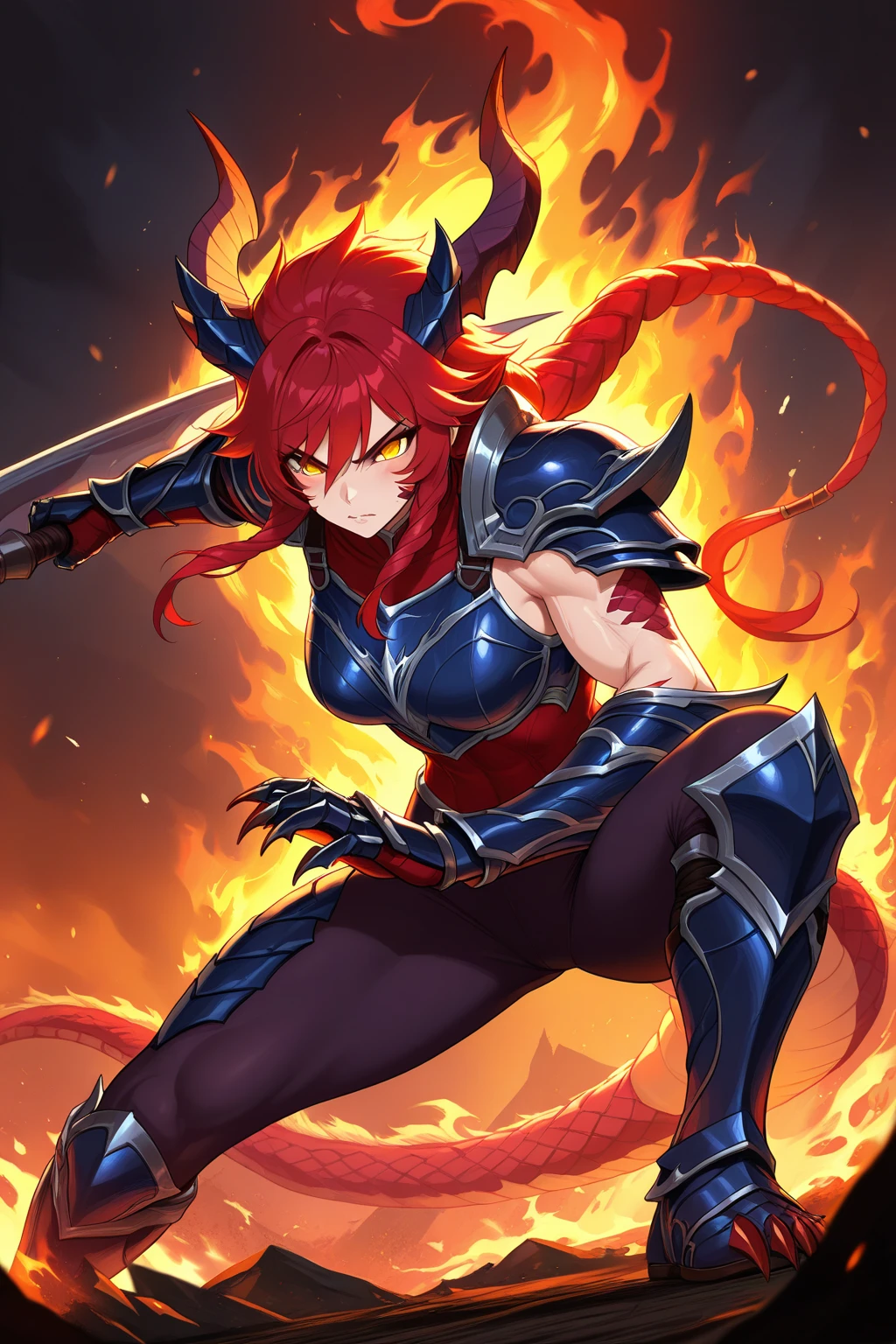 upper body, a woman walking on a snowy road, casting magic, dynamic fighting stance, cozy town, lots of snow, cats, starfall, night, beautiful eyes, beautiful girl, high detail skin, high detail eyes, high detail hair, highres, ultra detailed, sharpen picture, Highly detailed, masterpiece, best quality, photorealistic, <lora:TortureMaryv2LoRA:0.8>1girl, long hair, bangs, bodysuit, clothing cutout, armguards with fur, pelvic curtain, high heel boots, fire magic