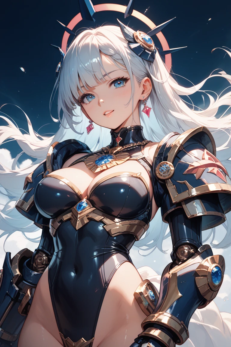 (from above:1.3),(from side:0.8), ((Face)), (Close-Up:0.4),8K, 4k, highest quality, (High resolution: 1.2), (masterful, realistic, Photoreal: 1.4), a 18yo girl、beautiful face, She is smiling、(masterpiece, highest quality), Beautiful woman, wizard bikini armor, gloves, thigh high boots, wavy hair, asymmetrical bangs, perfect face, beautiful face, attractive, big and gorgeous eyes, Severe, perfect slim fit body, mysterious forest, excellent lighting, bright colors,narrow waist,(with sparkling eyes and a contagious smile), pose muy sexy",her thin pubic hair, looking at viewer,