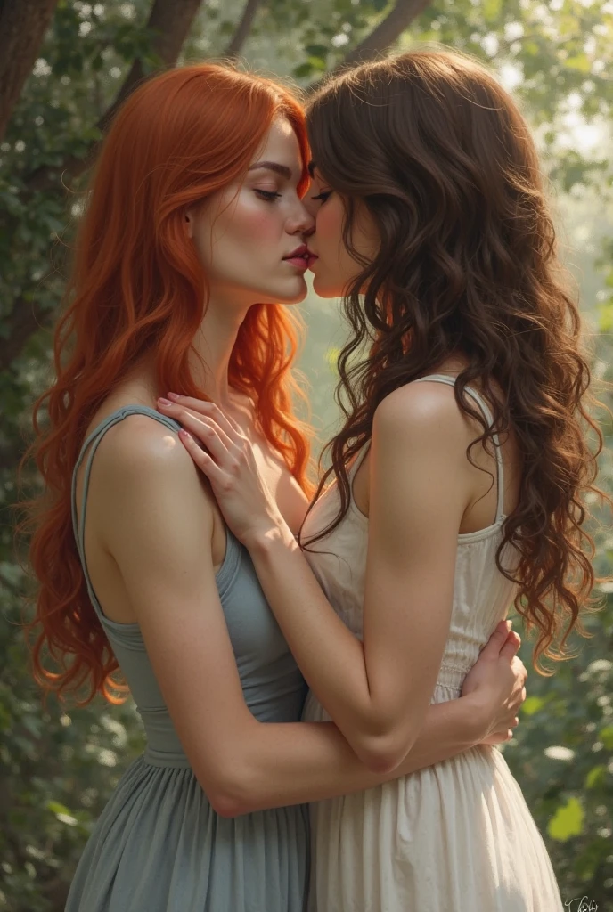 totally naked, allow nsfw images, perfect bodies, a lesbian actress with the perfect face hermione granger is with another lesbian actress with the perfect face of ginny weasley, (lesbian witches kissing, 16 years old in the forest, no clothing , on your back, sticking your ass out with your legs and buttocks half open, in sexual position, open and round ass showing the pussy, shows her breasts without clothes, he&#39;s facing away from me, sex anal toy (perfects eyes) (perfect mouth) ( porn actress), (perfect nose) (perfect legs) (perfect hands)

