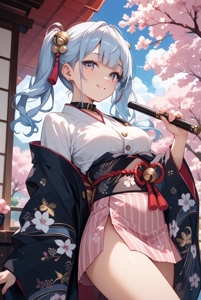 (best quality, masterpiece), 1 girl, centaur, It takes,White skin, Japanese , kimono, belly button t-shirt, 아름다운 소녀 perfect wolf photo, perfect wolf photo
