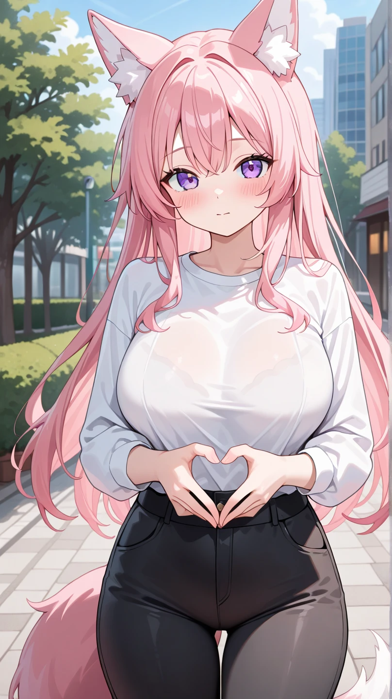 1girl, 8k, super detailliert, UHD, best quality, meisterwerk, hyperlargest_Breasts!!!!!!!!!!, perfekte Breasts, beautiful girl, 18 jahre alt, tsundere, sexy, cute , hot, ((wearing a crob-top, wears a pleated skirt)), ((blaue augen, pinke haare, lange haare))