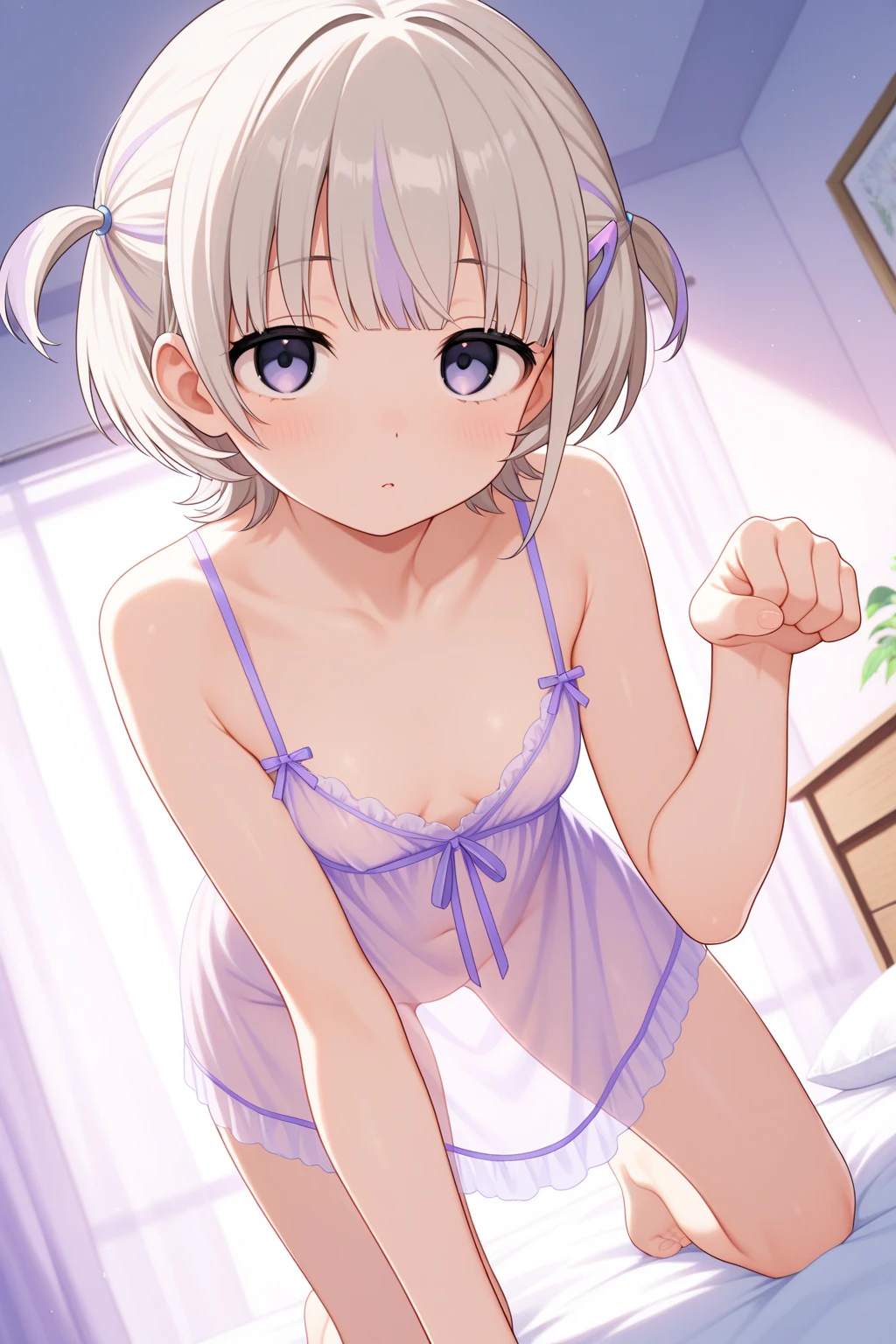 And soul、Stickers、Subjective、1 beautiful 3 year old girl:1.85、a bit、(((Baby Face:1.85、Baby Face:1.85、Baby Face:1.85、Extreme close-up photo of super flat chest:1.85、Pink pajamas、I mainly draw small breasts..、Ultra-flat breasts乳首:1.85、Loving smile、Ultra-flat breasts:1.85、Short length、short hair、Photo from directly below:1.85、Put your hands together and peer into the room:1.85、Suck ??:1.85、Baby Face:1.85、Baby Face:1.85、So small and so young)))、blush、Knee pillow、Silver Hair、On the crib、Ultra-flat breastsの乳首、Baby Face:1.85、Baby Face:1.85、Baby Face:1.85、Short length、Short length、Short length、Ultra-flat chest、Ultra-flat chest、Ultra-flat chest