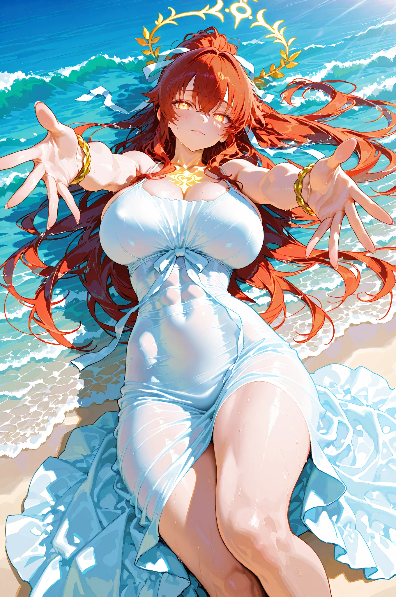 Official art, Unity 8k Wallpapers, ultra-detailliert, Beautifully Aesthetic, masterpiece, top-quality, realisitic, a closeup, Skindentation, interface, A detailed eye, A detailed face, detailed hairs, black backgrounds, straight-on, looking at the viewers, The sheen, Anime, looking at viewer with a cigarette in her mouth, Long transparent iridescent RGB hair, 1girl in, Solo, fronds, Long hair, Blurry, Parted lips, Outdoors, Floating hair,huge tit,, ((nude, breasts and genitals exposed, vulva and clitoris exposed)),Bangs, full body, Open mouth, tusk, Brown eyes, Wind, Winters,Yuki,snowscape,Blurry background, day, depth of fields, bug, Onepiece,Nami,an orange,orange color hair