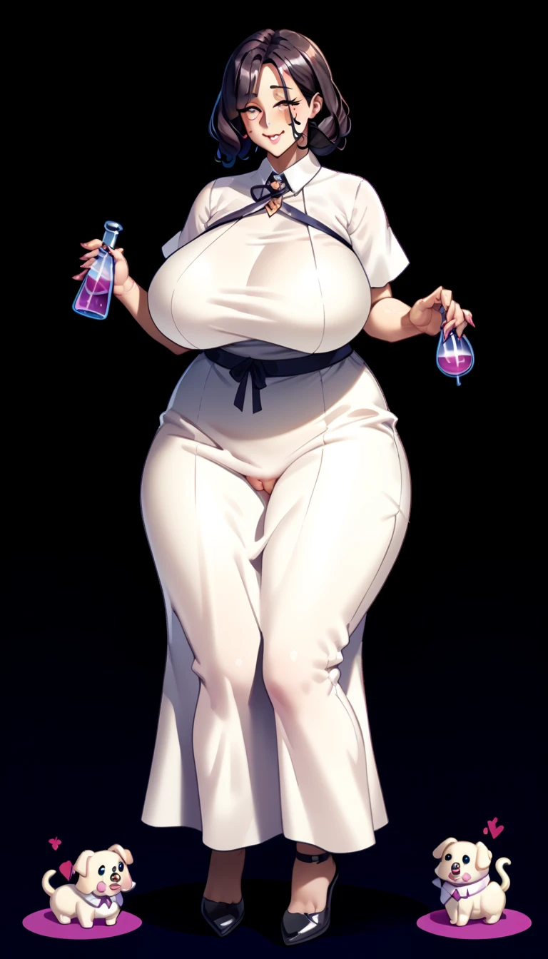 masterpiece, best quality, ultra-detailed, Potrait of beautiful , (chubby) (muscular), (plump), (sexly), ((tomboy)), (アニメ), (Breasts), (Plump), ((very short hair)), ((Uzaki Hana)), (overweight), (Gray Hair), ((Saggy breasts)), (blue eyes), (Short Hair), (blue eyes), ((thick)), (naked), (Nude), (Smelly body), (Sweaty body), (nipple), (Spread your legs wide), ((fullbody))