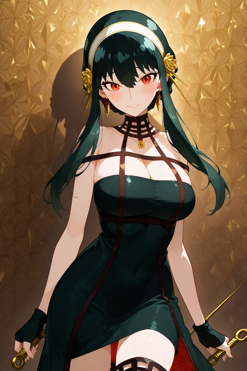 (masterpiece, Highest quality, Super detailed, Best Shadow, Volumetric lighting), (Beautifully detailed face, beautiful Fine grain), (Best lighting), c.c., code geteeth, Green Hair, Very long hair, Wavy Hair, Orange eyes, Fine grain, Mid-chest, teeth, Ashford Academy Swimsuit, whole body, intense angle, mksks style, Beautiful background, professional lightning, indoor, Pool,