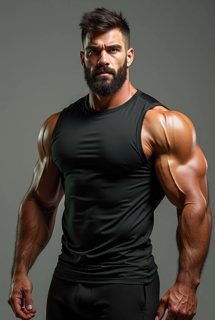full body photoshot man short pants with cinematric light of heavyweight bodybuilder 110 kg full muscle, bearded chinese hunk very handsome man, shirtless upper part of the body，perfect bodies proportion, massive bulging erotic pectoral, hyper muscular, realistic,8 pack,abs , vieny arms