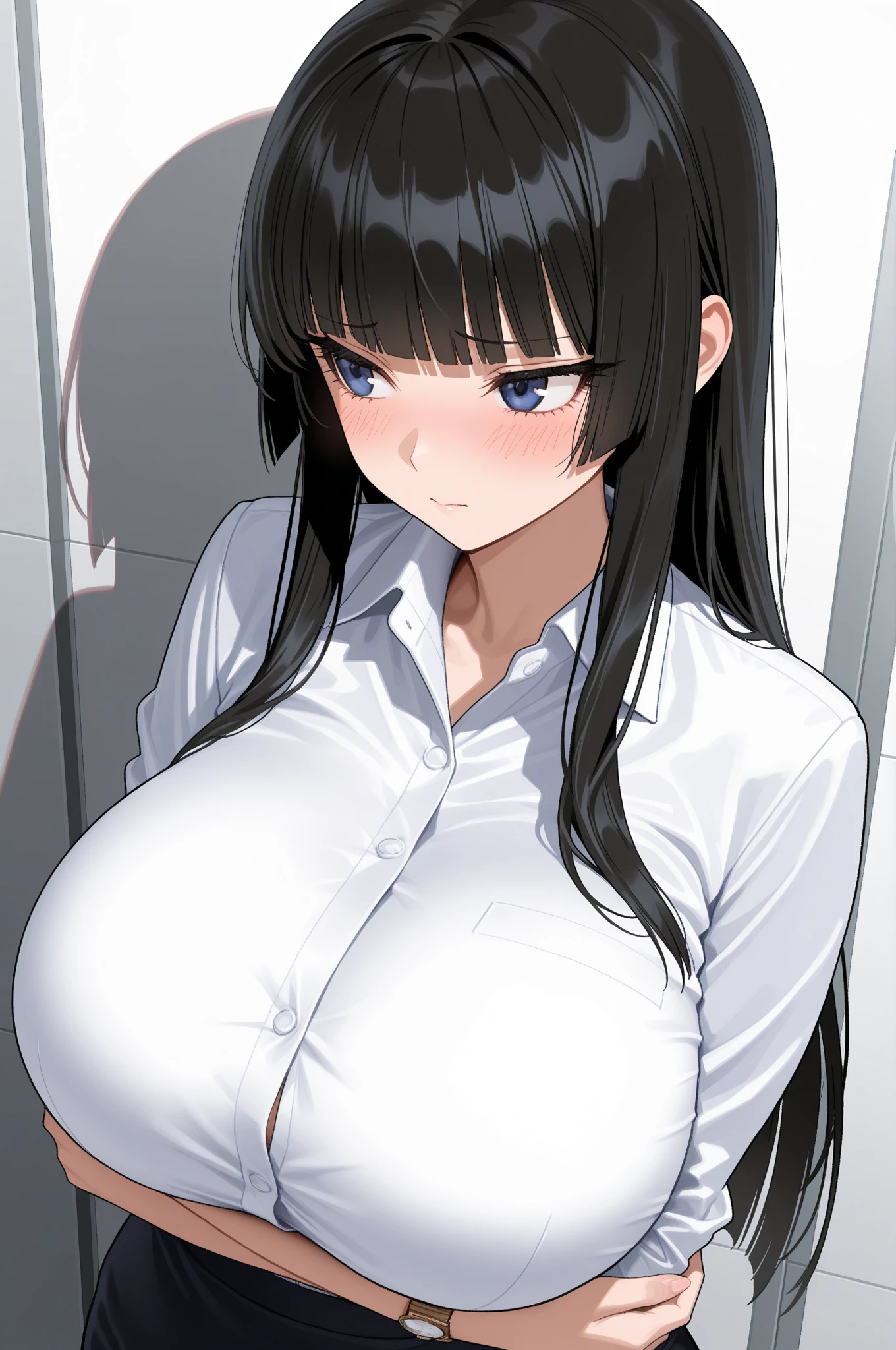 black long straight hair,grown woman,No Pants,masturbation,Jumping eggs