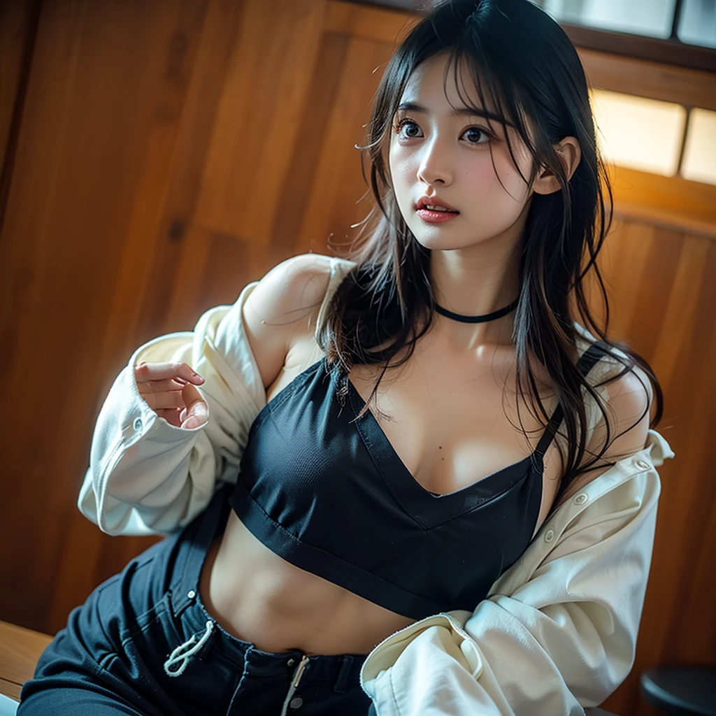 Smiling face，Hanfu，（（best qualtiy，8k，tmasterpiece：1.3））），Clear focus：1.2，（layer cut，The large：1.2），Beautiful Women in Perfect Figure：1.4，Slender abs：1.2，Moist body：1.5，Highly Detailed Face and Skin Textur，Detailed eyes，二重まぶた，long whitr hair