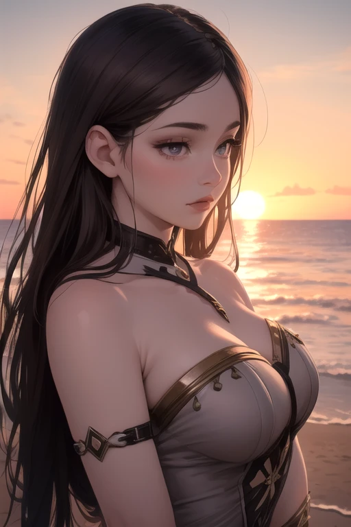A girl with cat ears and long hair,At midday, strong sunlight blazes down on the desert.
BREAK
At an oasis, a woman is joyfully playing in the water, smiling.
BREAK
She seems to forget the heat, filled with enjoyment.