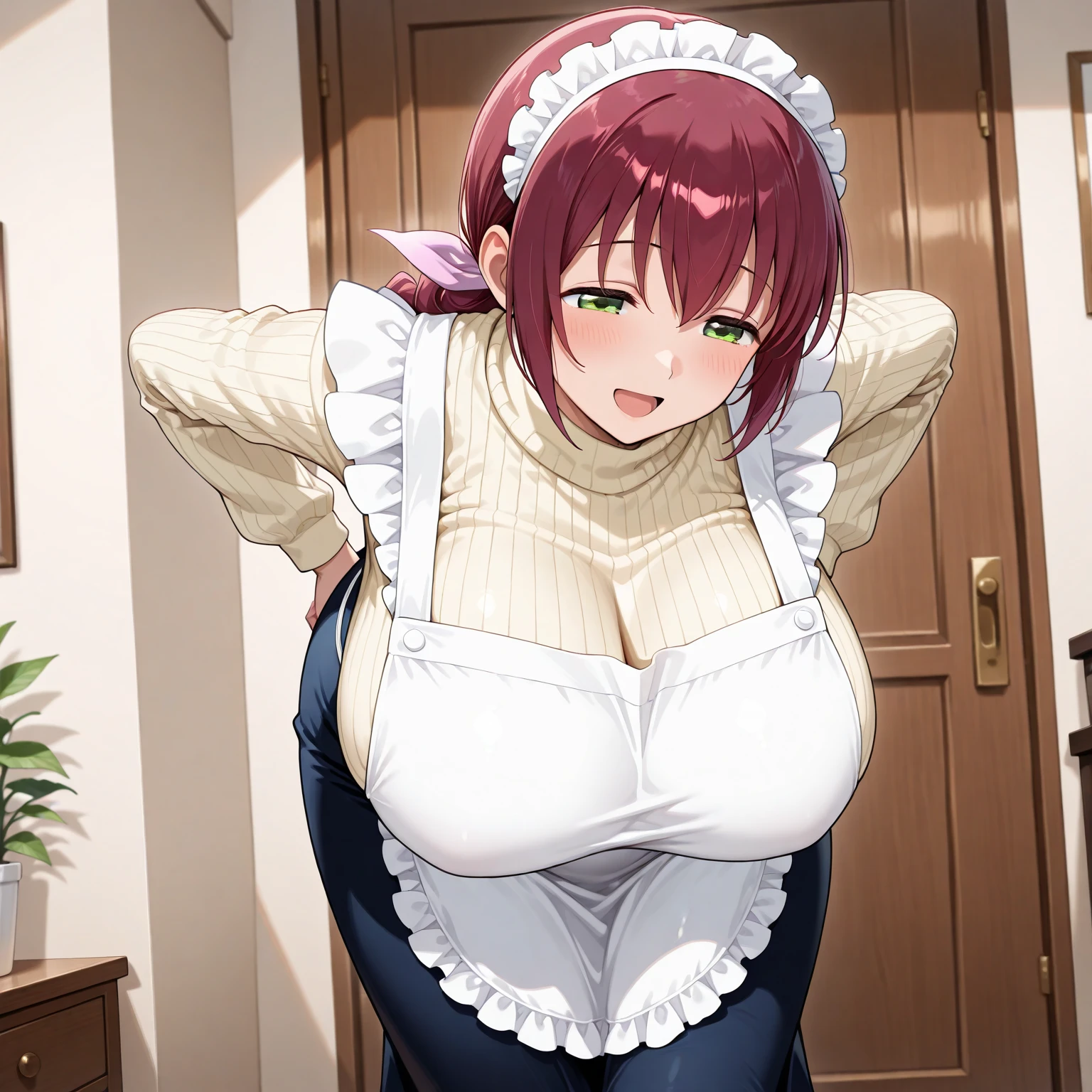 Sexy woman, long red hair, Massive huge diaper, lust face, husband grabbing breast and kissing woman,  tight white bra, diaper expanded like giant dough, diaper sagging down due to heavy load, huge breast, huge butt, big belly, huge belly, massive belly, orgasm, diaper  with cum, mature female, naughty face, head tilted back, squeezing eyes closed, moaning orgasm, huge breasts, thighs, cleavage, narrow waist, wide hips, thick thighs, huge ass, hands on knees, diaper huge and lumpy, holding breasts, diaper expanding to size of a house, diaper exploding to extreme giant bulging hyper grand size encompassing everything