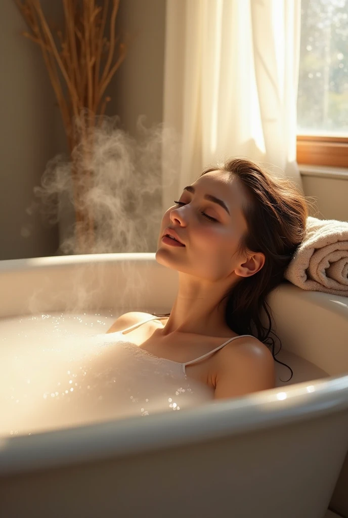 woman in bathtub