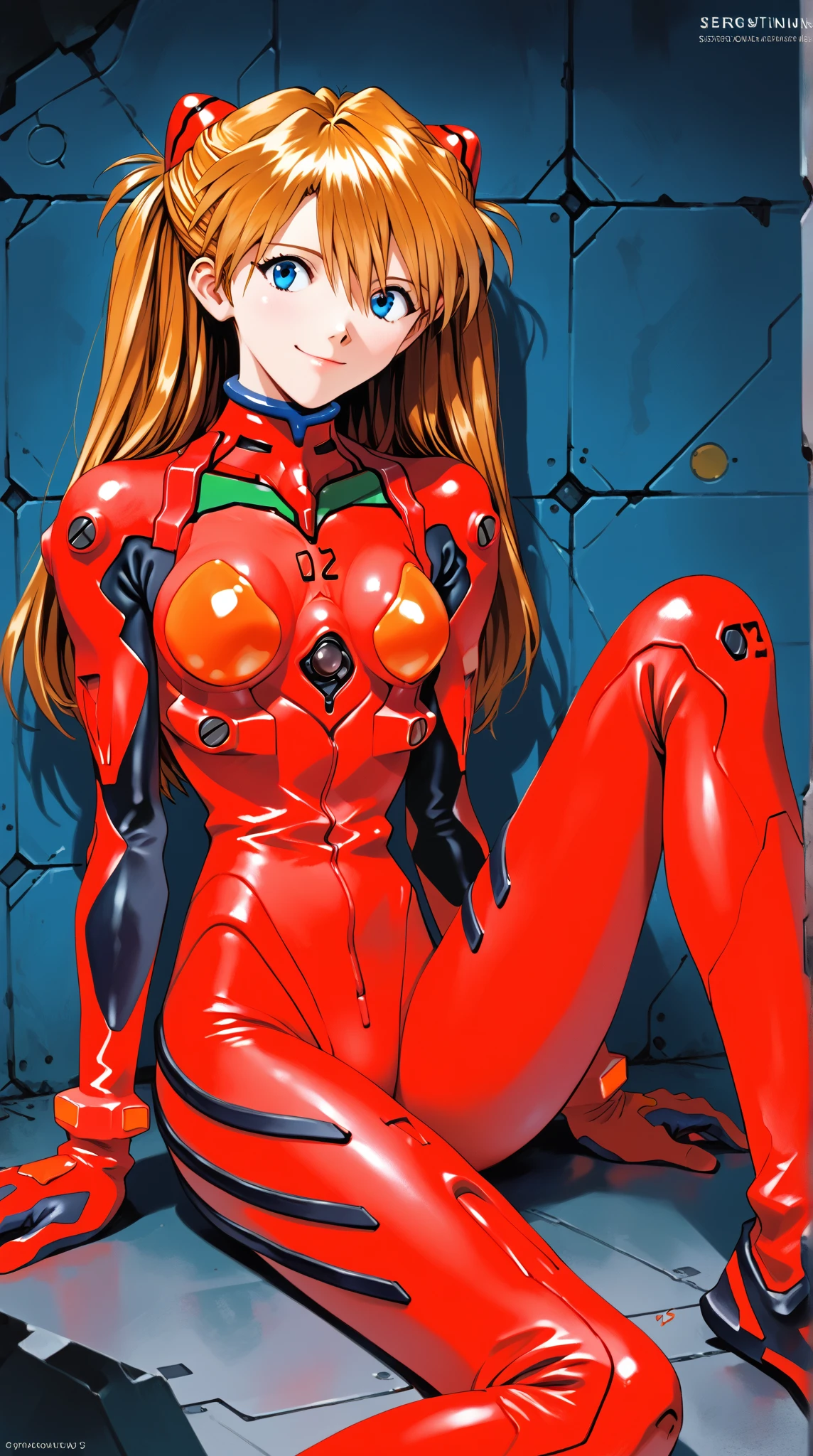 <lora:als:0.8>, alssg, 1girl, solo, smirk, Asuka-Langley, (acclaimed, alluring, captivating, exciting, gorgeous, striking:1.3)