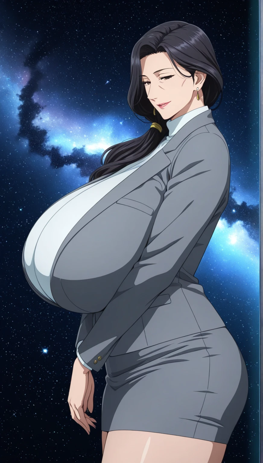 <lora:LalatinaV2:0.7> lalatinadustinessford, huge_breasts, standing, solo, sweater, starry_sky,, masterpiece, best quality, detailed face, detailed eyes, highres,
