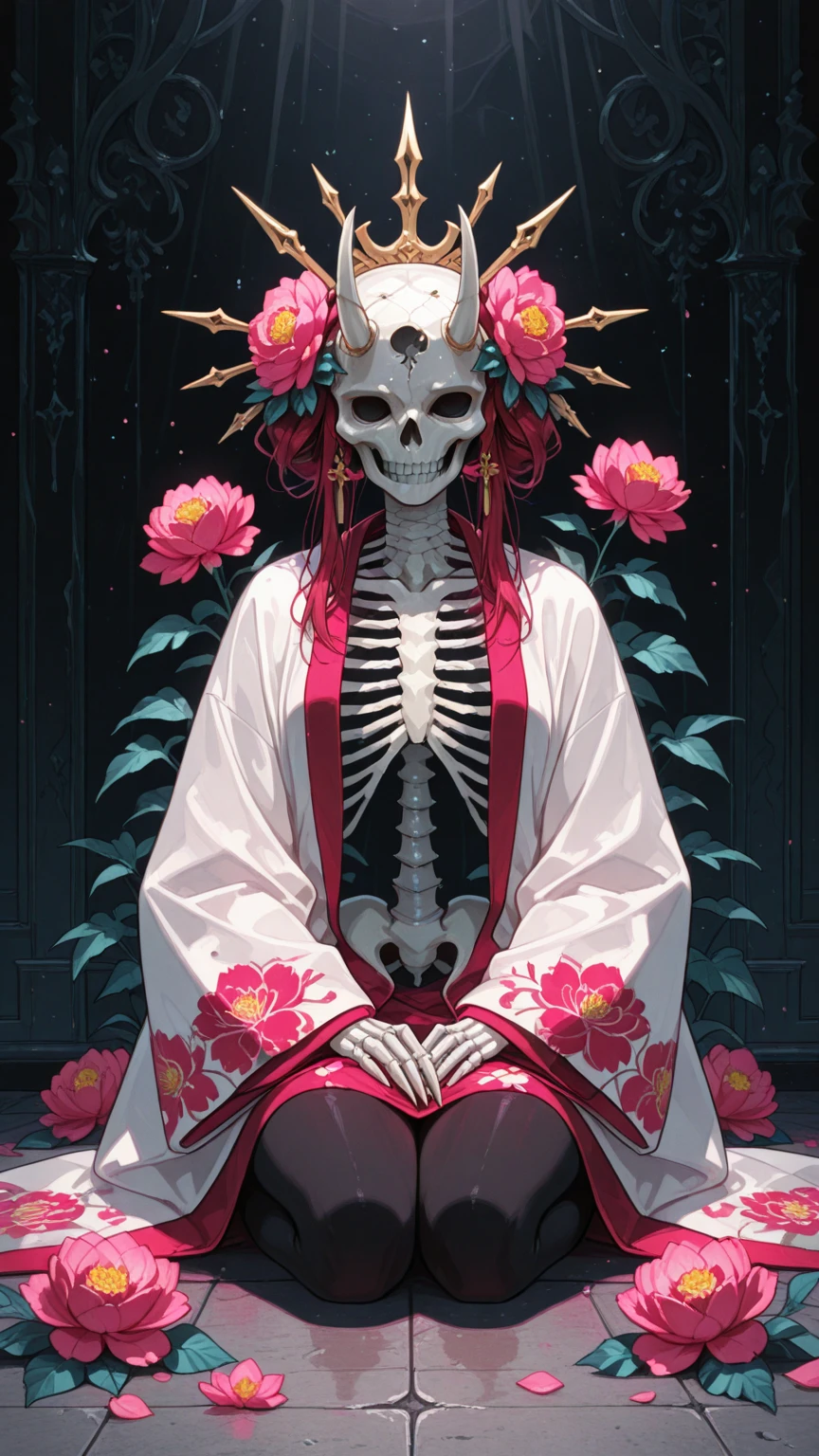 skeleton head,dead person,Gorgeous décor